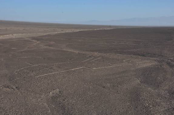 As 'mãos' vistas do mirante no deserto de Nazca - Peru